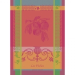 Les Peches Rose Jacquard Kitchen Towel 